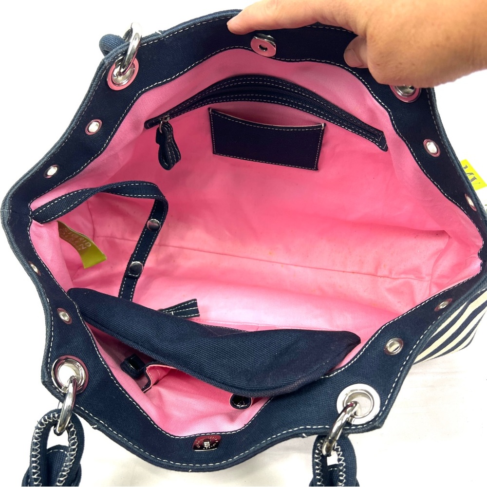 Sigrid Olsen Nautical Canvas Satchel - image 6